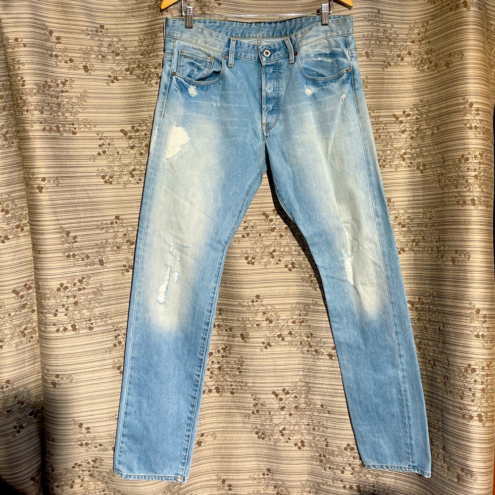 Raw 1 G-STAR Denim distressed jeans 36 W 32 L